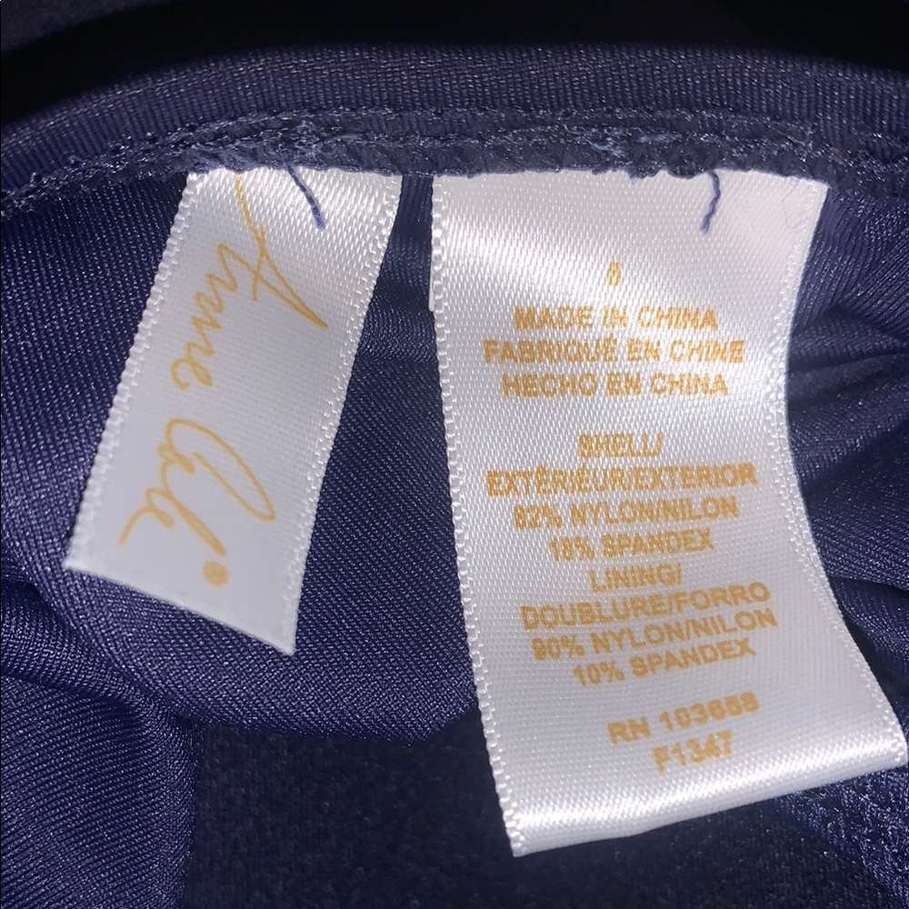 ☆ Anne Cole Navy Blue Swimsuit size 6 NWT’s - Picture 4 of 6